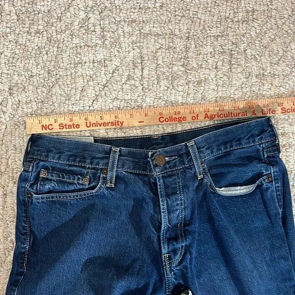 Holister Men’s Slim Straight Dark Wash Jeans size 32 - Picture 4 of 5
